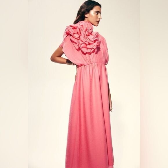 H&M Ramadan Exclusive Collection Appliquéd Maxi Dress
 Pink New - Picture 8 of 8